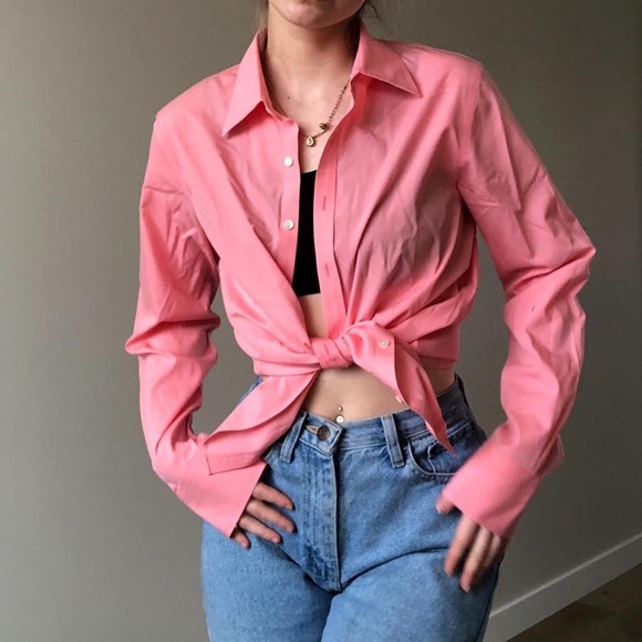 Pink button up - Picture 2 of 4